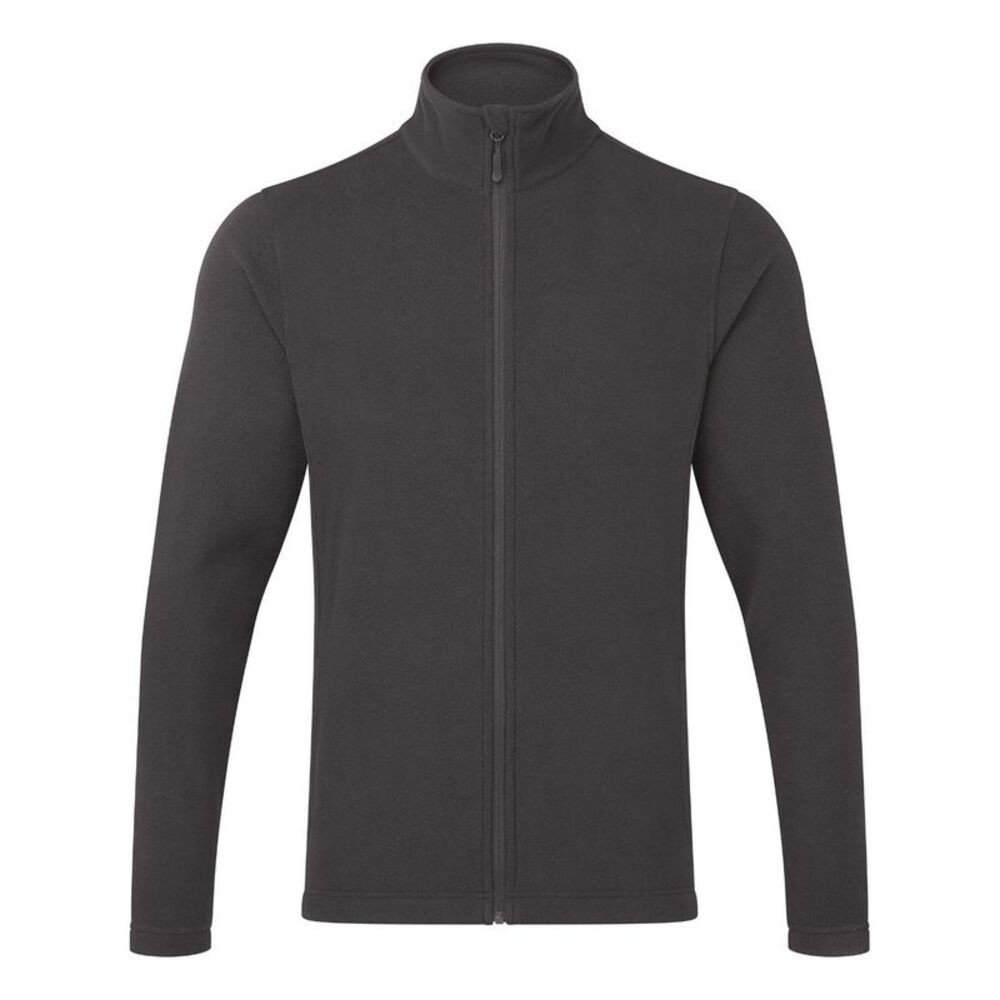 Premier Mens Recyclight Full Zip Fleece Jacket / Dark Grey